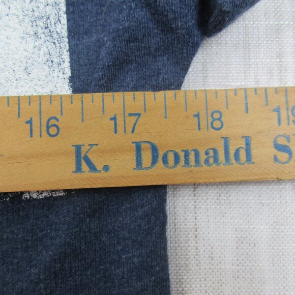 Rock & Republic T-Shirt Womens Small Blue Stars Rhinestone Double-Sided Pullover - Picture 9 of 11